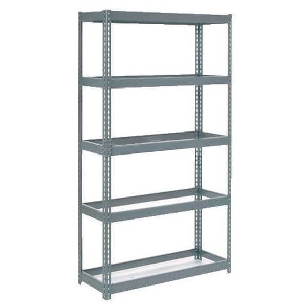 Global Industrial Boltless Extra Heavy Duty Shelving 48W x 18D x 96H, 5 Shelves, No Deck 790CP37